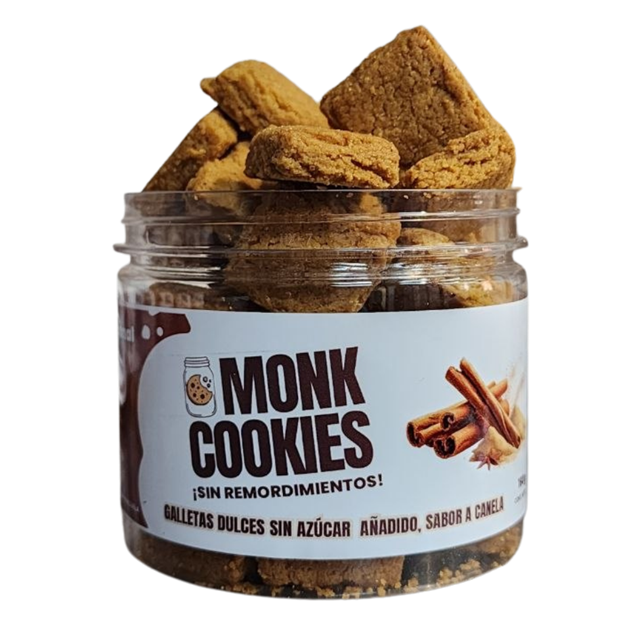 Pote Monk Cookies sabor Canela y Vainilla